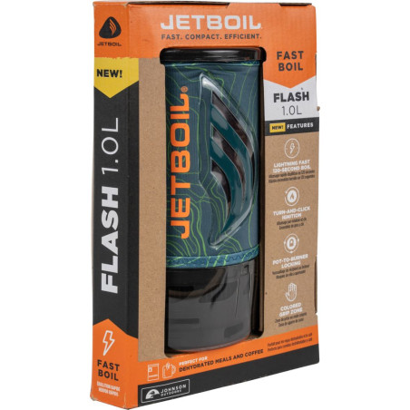 Jetboil Flash 1.0L Ocean Topo | Snel Outdoor Kooksysteem